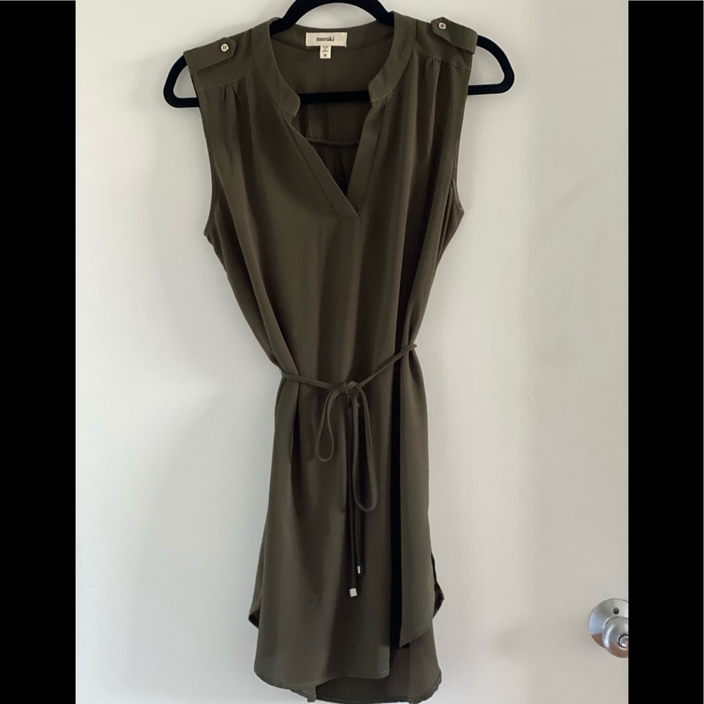 Soft flowly Shirt dress without sleeves